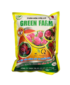 Phân bón hữu cơ hoa hồng và cây kiểng Green Farm - Gói 1kg