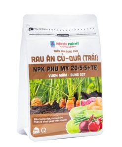 Phân NPK Phú Mỹ 20-5-5 + TE Rau ăn củ - quả - Gói 500gram