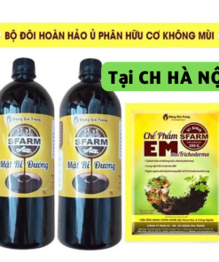 Combo 1 túi chế phẩm EM Sfarm 200gr và 2 chai mật rỉ đường Sfarm 1 lít - Tại CH Hà Nội