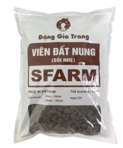 Viên đất nung ( sỏi nhẹ ) SFARM - Túi 5dm3 ( KT 5-10mm )