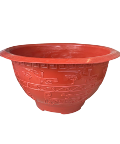 Chậu Trống Đồng trồng cây hoa kiểng - Màu Đỏ (DM)