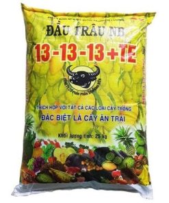 Phân bón đầu trâu tan chậm NB NPK 13-13-13+TE chuyên dùng cho hoa, cây ăn quả