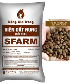 - Viên đất nung (sỏi nhẹ) SFARM - Bao 50dm3 ( KT 5-10mm )