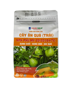 Phân NPK Phú Mỹ 20-20-15+TE Cây ăn quả - Gói 500gram