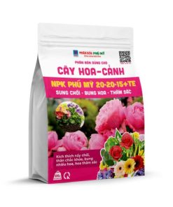 Phân bón NPK Phú Mỹ 20-20-15+TE Cây hoa - cảnh - Gói 500gram