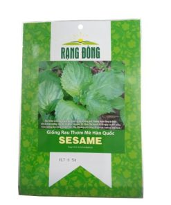 Hạt giống Rau thơm mè Hàn Quốc SESAME Rạng Đông - Gói 0.5gr