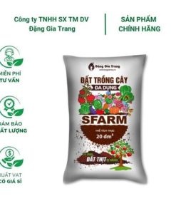 Đất trồng cây đa dụng SFARM (20dm³) – Đất sạch, cung cấp dinh dưỡng hữu cơ, ngừa nấm bệnh, trồng mọi loại cây