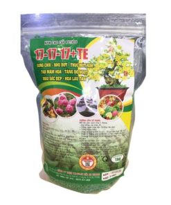 Phân bón NPK 17-17-17+TE tạo mầm hoa, kích nụ kim - Gói 1kg