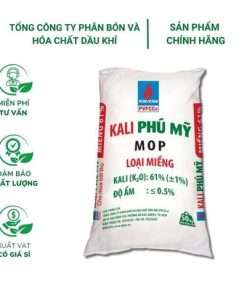 Phân bón Kali bột MOP Phú Mỹ (Bao 50kg) - Giúp cây cứng, chịu rét, giảm lốp đổ, sâu bệnh, năng suất cao