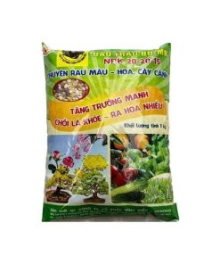 Phân Bón Đầu Trâu 20-20-15 BĐ-MK (Túi 1kg) –  Chuyên cho rau màu - hoa kiểng, thúc đẩy sinh trưởng, ra rễ, ra hoa, đậu trái