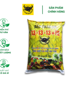 Phân bón đầu trâu NB 13-13-13+TE (25kg) – Phân tan chậm chuyên dùng cho hoa, cây ăn quả